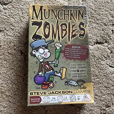 Munchkin Zombies Adventure Card Game Steve Jackson John Kovalic 2016 New • $12.99