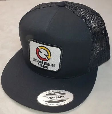 Detroit Diesel Allison Patch On Yupoong Trucker Hat/Classic 6006 Snapback Black • $21.72