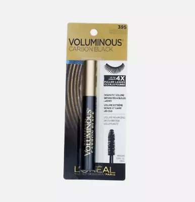 Loreal Paris Voluminous Waterproof Carbon Black Mascara 395 Carbon Black 0.23 Oz • $11.99