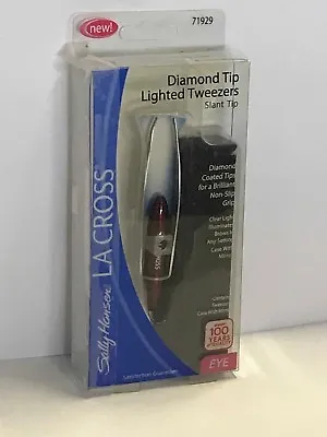  Sally Hansen La Cross Diamond Tip Lighted Tweezers - Slant Tip • $16.49