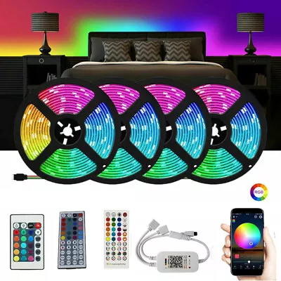 LED Strip Lights RGB Control Color Changing Lights With Remote Room Decoration • $19.85