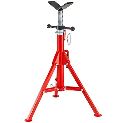 VEVOR V-Head Pipe Stand Folding Tripod Jack 28 -52  Height 12  Pipe 2500Lb Steel • $50.99