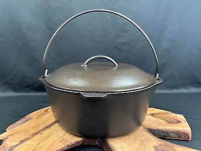 Vintage 10  Cast Iron Dutch Oven Pot Camping • $100