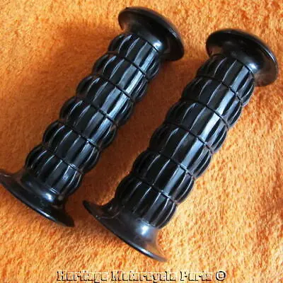 7/8  Handlebar GRIPS KAWASAKI Z1 Z1A Z1B H1 H2 Z900 S1 S2 S3 Motocross New Black • £11.99