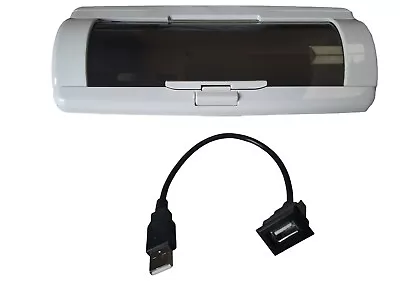 $15.58 • Buy Boat Car Stereo Radio Waterproof Shield Automatic Door CD White Cover USB 