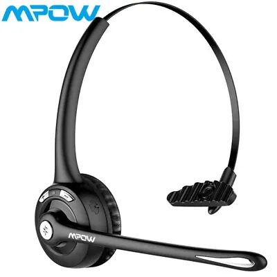 Bluetooth Headphones Wireless Headset Noise Cancelling Mic Driver Truck Headset • £18.04