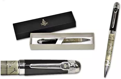 Square & Compass All Seeing Eye Masonic Ball Point Pen • $23.48