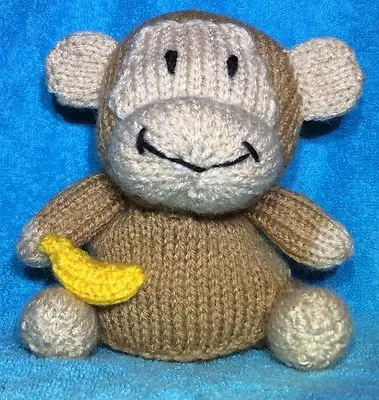 KNITTING PATTERN - Cheeky Little Monkey Chocolate Orange Cover / 13 Cms Toy • £3.25