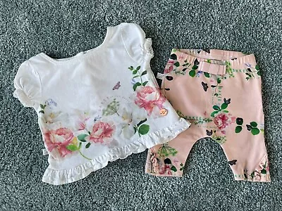 Ted Baker Baby Girl Top & Leggings Outfit Set - Newborn • £9