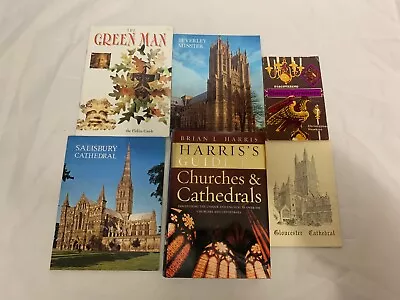 6x Church/Cathedral Books Harris's Guide Green Man Gloucester Salisbury Beverley • £9.99