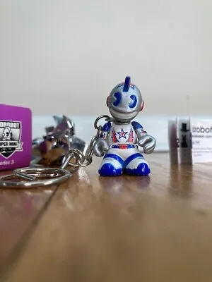 Kidrobot Keychain Mini-Bot Evil Knievel Daredevil Yummy Donuts Dunny Munny Suit • $22