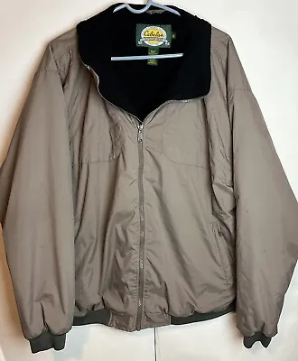 Cabelas Winter Jacket Fleece Lined - Mens XL - Tan • $19