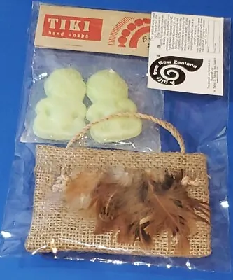 Tiki Hand Soaps New Zealand Maori Hei-Tiki W Kete Bag Rozcraft Ltd • $15