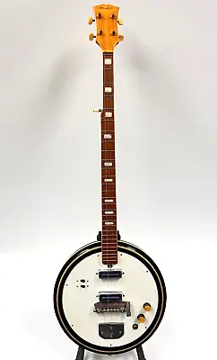 Winston 5-String Electric Banjo Guitar  Bantar  Solid Body Green 1960s Japan • $1299.99
