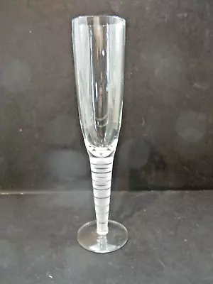 Vintage Boda Nova Champagne Flute Frosted Stripes • $15