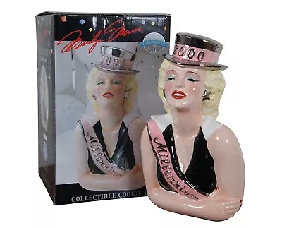 Vintage Marilyn Monroe Clay Art Collectible 2000 Millenium Cookie Jar NIB 14  • $120