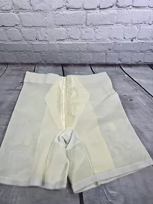 Vtg 50's Sears Pinup Griddle With Garter Loops Shapewear Vream Sz S/m • $44.95