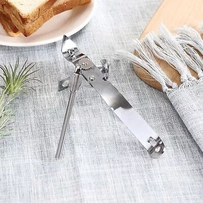 Manual Tin Opener Stainless Steel Jar Opener Can Piercer  Restaurant • £4.26