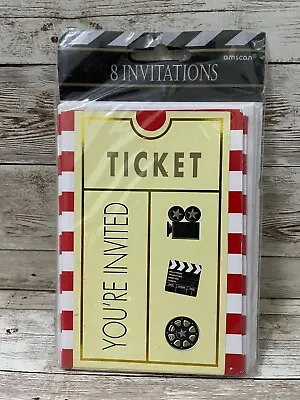 24 Movie Night Ticket You're Invited Party Invitations • $15