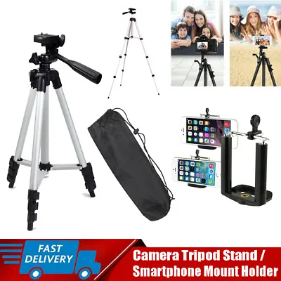 $5.99 • Buy Adjustable Camera Tripod Stand / Smartphone Mount Holder For Cell Phone USSTOCK