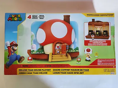 Super Mario Deluxe Toad House Playset NEW NIB Official Nintendo Free Shipping • $25.99