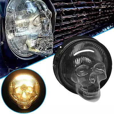 Skull Headlight Covers Fit 7in Headlight Skeleton Cover For Car Trucks • $14.19