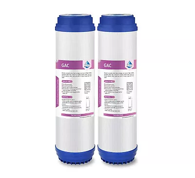 2 Pack 5 Micron 10 X2.5  Granular Activated Carbon Water Filter GAC Replacement • $19.16