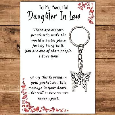 Daughter In Law Gifts Daughter In Law Birthday Gifts Daughter In Law Keyring • £2.99