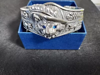 Puss In Boots Musketeers Silver Cuff Bracelet • $165