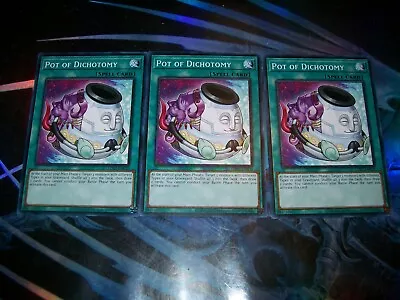 3x Pot Of Dichotomy Unlimited Edition Common LDK2-ENK30 Yu-Gi-Oh! • $1.45