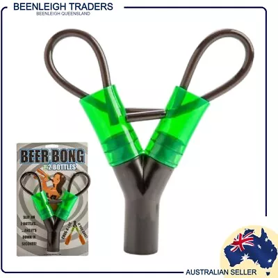 Double - BEERBONG For 2 Bottles - Chug 2 Beers In Seconds - BRAND NEW • $14.99