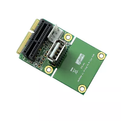 Mini PCI-E To PCI-E 1X Adapter Half Full Size For PCI-E To Mini PCIE Test Card • $12.99