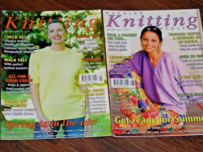 £3 • Buy Machine Knitting Monthly 2 Consecutive Magazines From 2004 May & June