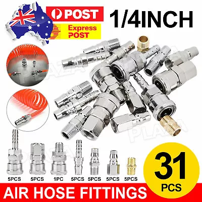 31X Air Hose Fittings Nitto Type Male Female Barb Coupler Compressor Air Tools • $16.95