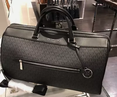 Michael Kors Jet Set Travel XL Duffle Luggage Bag - Black/Silver • $229.99