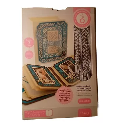 Tonic Studios Die Set My Memory Book Screened Flourish Layering 7 Dies 3018e • $30.50