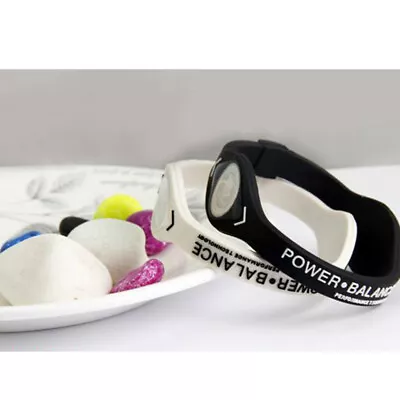 Power Energy Bracelet Sport Wristbands Balance Ion Magnetic Therapy Silicone • $8.39