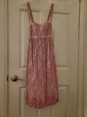 J.CREW A-line Sleeveless Multicolor Midi Summer Dress Size 0 • $35