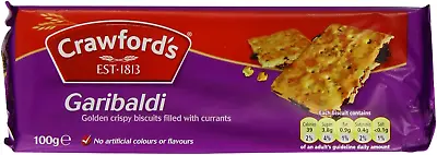 Crawfords Garibaldi Biscuits 100 G (Pack Of 12) • £32.26