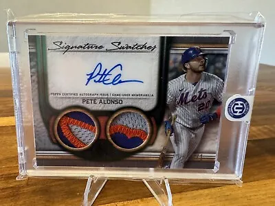 Pete Alonso Signature Swatches Dual Relic Autograph 1 Of 1 Very Rare! • $400