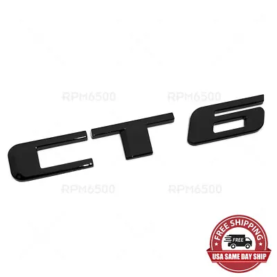 For Cadillac CT6 Rear Trunk Decklid Letter Badge Emblem Nameplate Sport Black • $19.99