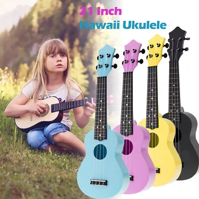 21 Inch Soprano Ukulele 4 Strings Hawaii Guitar For Children Kids Music Toy Gift • $29.99