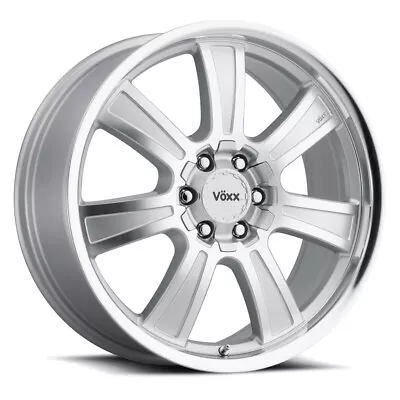 VOXX Turin 20X8.5 6X132 Offset 39 Silver Mirror Machined Face And Lip (Qty Of 1) • $235.22