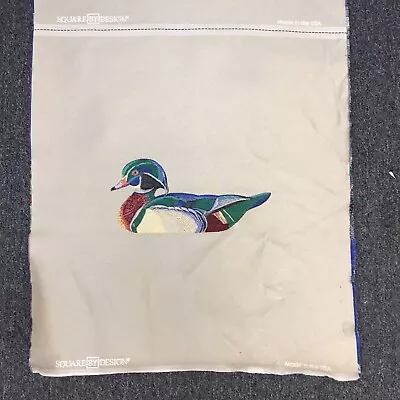 Mallard Duck Brown Upholstery Pillow Block Fabric CRAFT ONE Panel 25x25  • $15.99