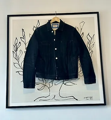 Acne Studios Bla Konst Black Denim Jacket - Size 48 - UK 38 - Made In Italy • £59