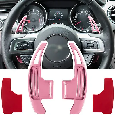 Steering Wheel Shift Paddle Extended Shifter Trim For Ford Mustang 2015-2021 • $19.99