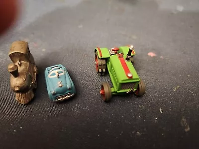 Hallmark Christmas Ornaments Miniature 3 Toys For Tiny Kids Car Train Tractor • $9.99