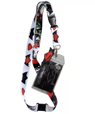 Batman Vs Superman Dawn Of Justice DC Comics Lanyard Necklace ID Holder Charm • $19.99