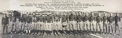 1925 Pottsville Maroons Team Nfl Football Very Wide Border 8x10 PHOTO PRINT • $7.98