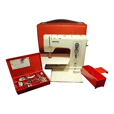 Bernina Record 830 Sewing Machine Original Parts Accessories Carry Case NO PEDAL • $450